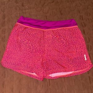 Reebok Pink and Purple Athletic Shorts Lightweight Breathable